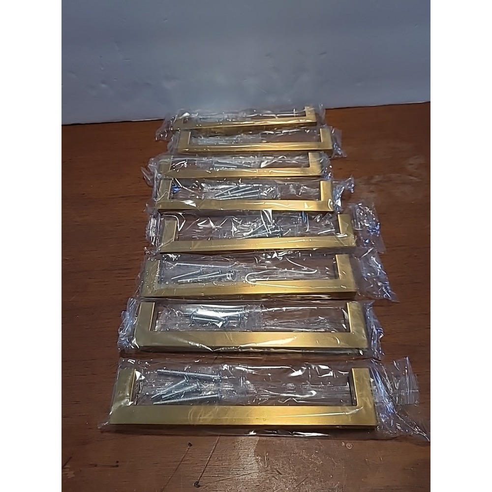 Pack Of‎ 8 Brass Cabinet Pulls With Screws 6 "3/4